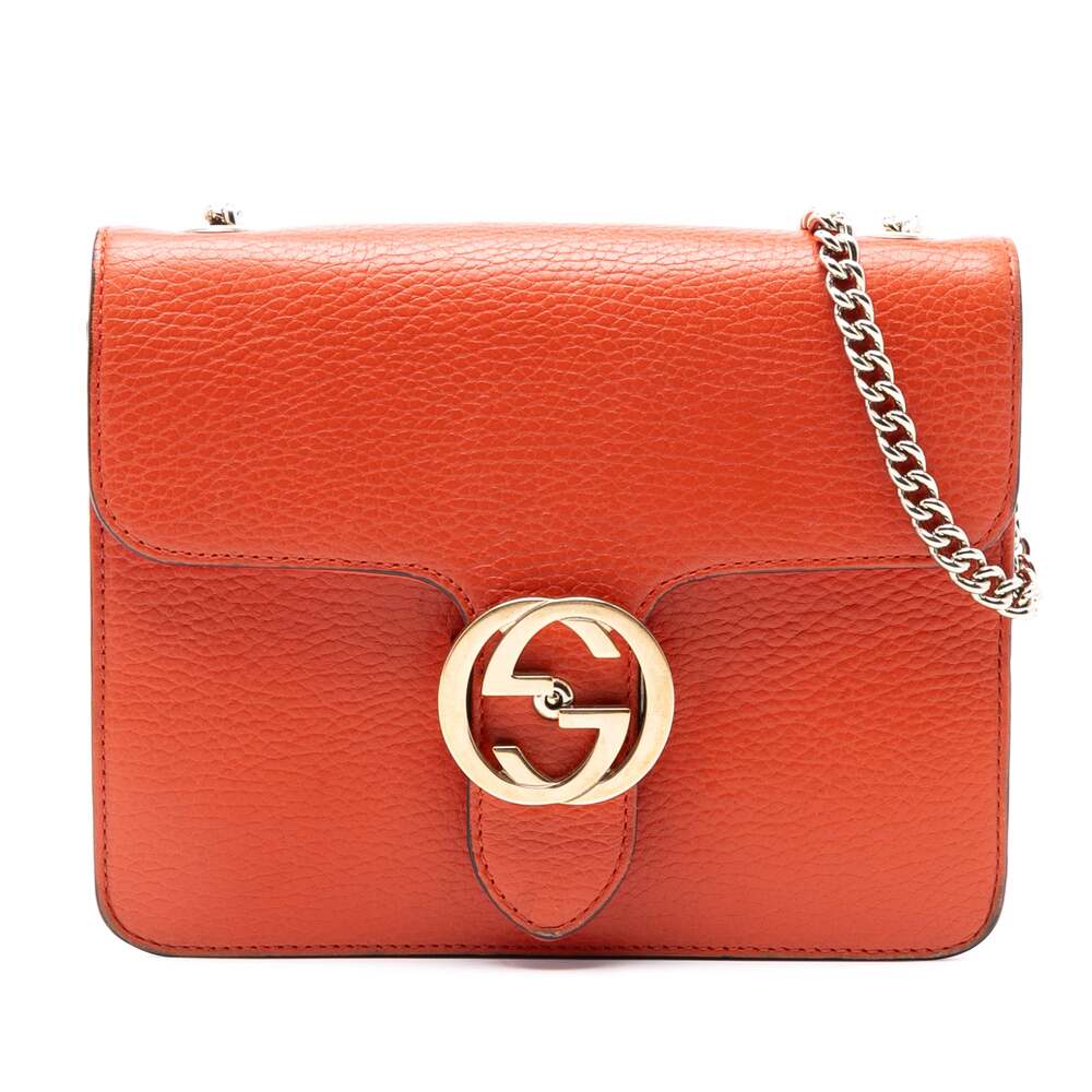 Gucci Interlocking Shoulder Bag Leather #297774G65B